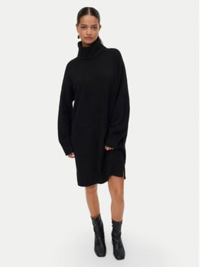 Vero Moda Sukienka dzianinowa Aquarius 10331900 Czarny Regular Fit