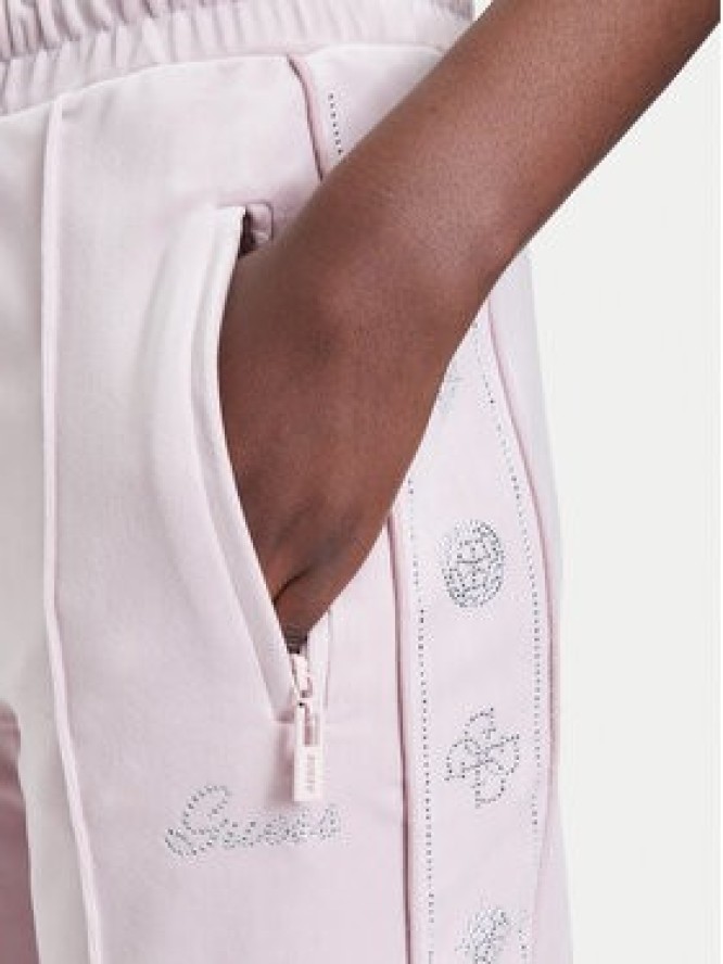 Guess Spodnie dresowe V6BB10 K6303 Różowy jasny Regular Fit