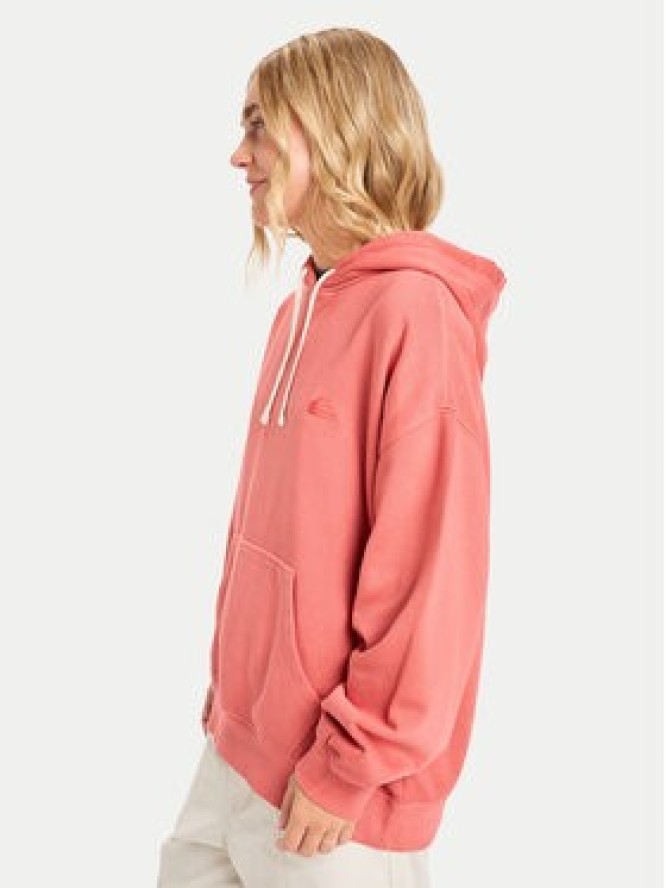 Quiksilver Bluza Essential EQWFT03191 Czerwony Oversize
