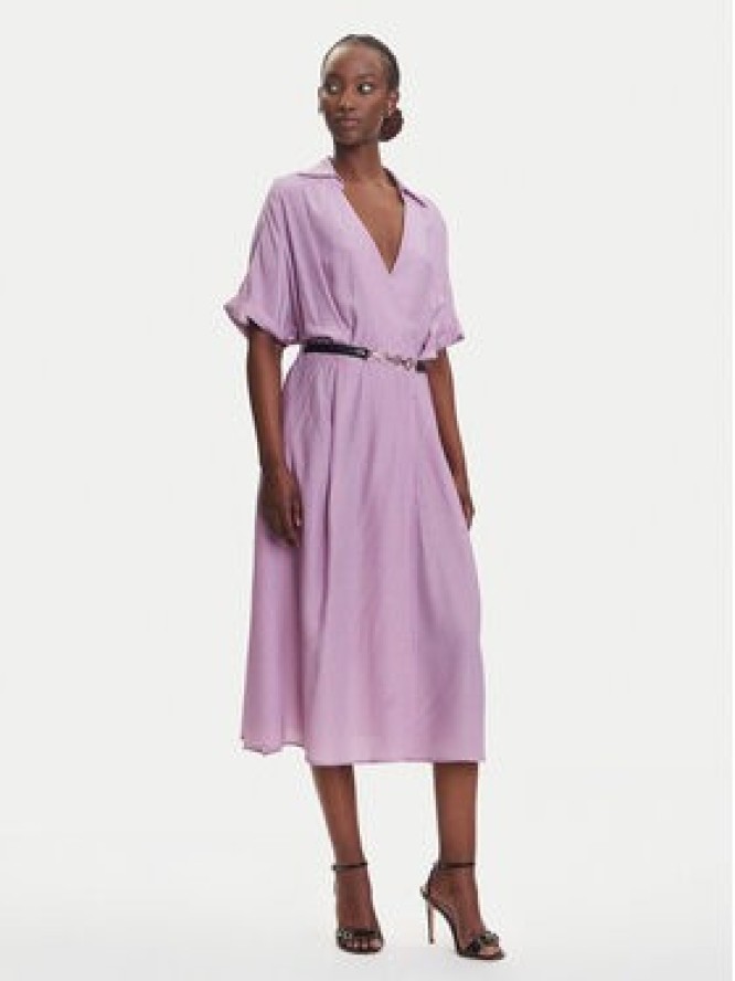 Fracomina Sukienka koszulowa FR25SD2012W413O9 Fioletowy Regular Fit