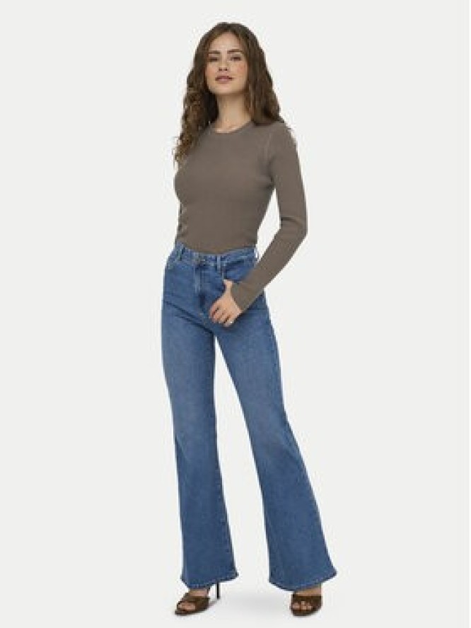 ONLY Sweter Louisa 15344579 Brązowy Slim Fit