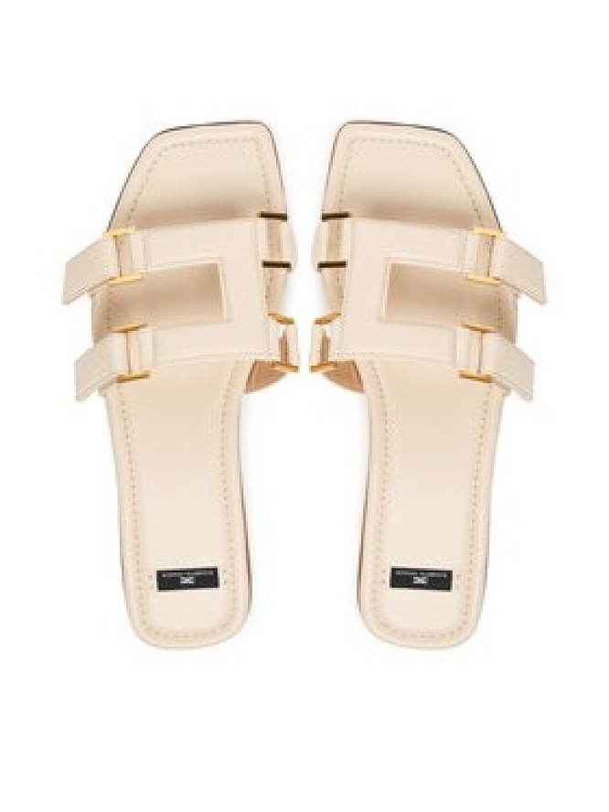 Elisabetta Franchi Klapki SA-50L-62E2-V550 Kremowy