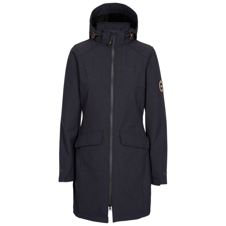 Dlx Maria - Damska kurtka Dlx Softshell Jkt Black Marl