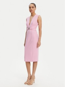 Rinascimento Sukienka koktajlowa CFC0123769003 Różowy Regular Fit