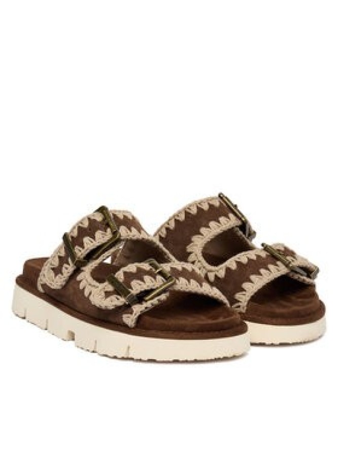 Mou Klapki MU.SW461005A Brązowy