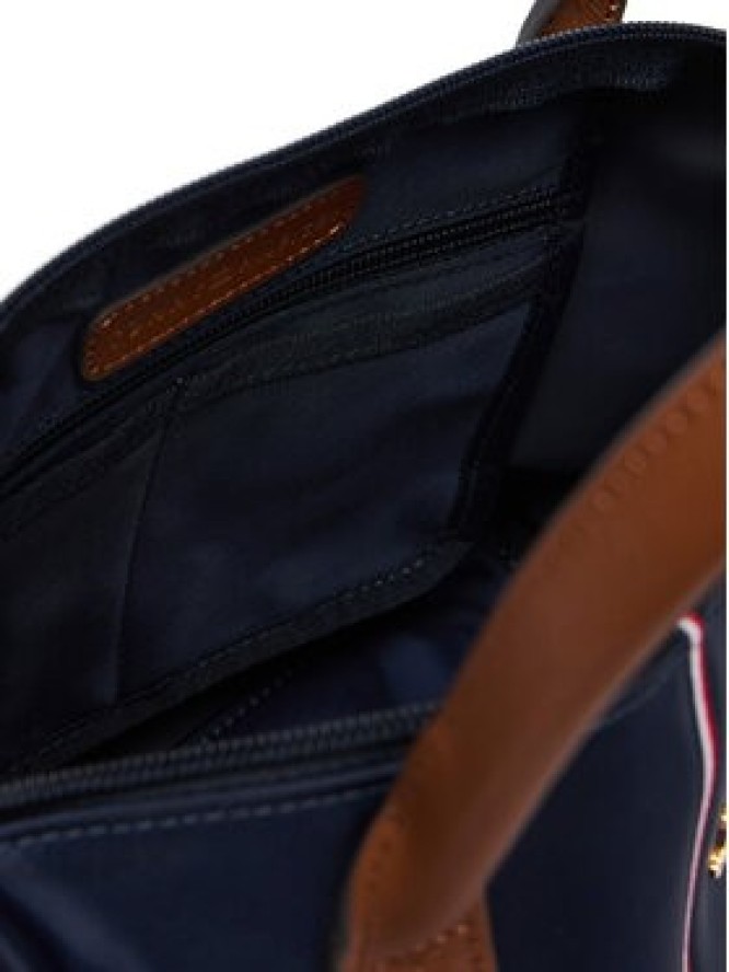 Tommy Hilfiger Torebka Popette Mini Tote Corp AW0AW17707 Granatowy
