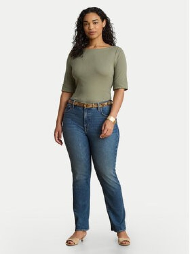 LAUREN RALPH LAUREN T-Shirt Judy 200654963204 Zielony Regular Fit