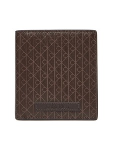 Calvin Klein Portfel Coated Ns Slim Billfold LV04D1084G Brązowy