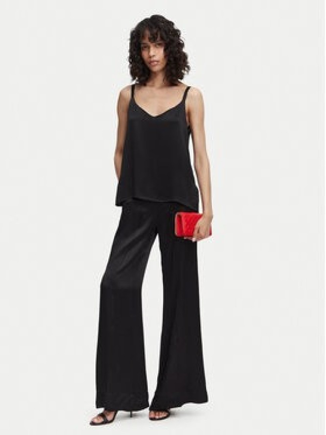 ACCESS FASHION Spodnie palazzo 63-5082-875 Czarny Wide Leg