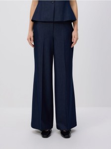 Spodnie z kantem - granatowy