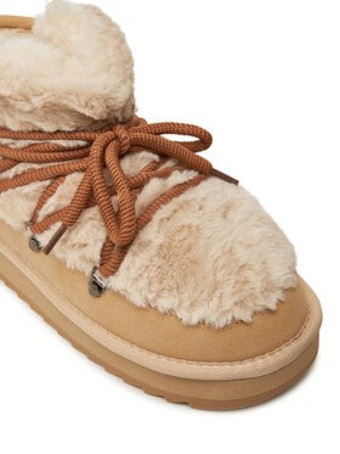 D.Franklin Śniegowce Nordic TRK Fur Low Bomb DFSH370011 Beżowy