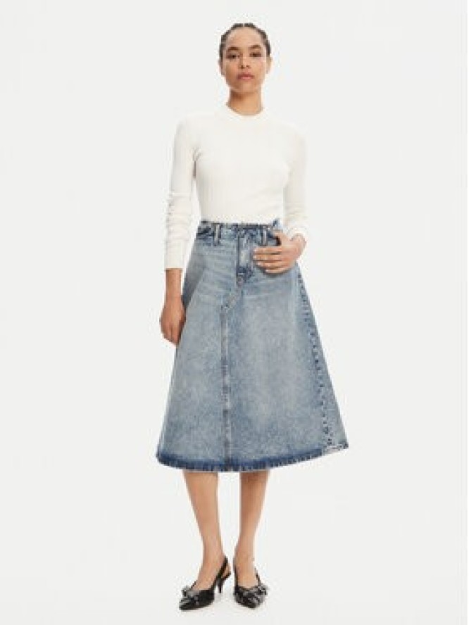 HUGO Spódnica jeansowa 50530310 Niebieski Regular Fit