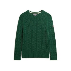 Sweter damski duży w splot warkoczowy Superdry