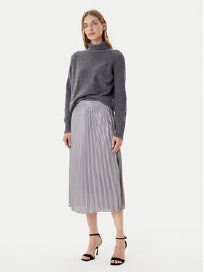 Morgan Spódnica plisowana 252-JPLISAN Srebrny Regular Fit