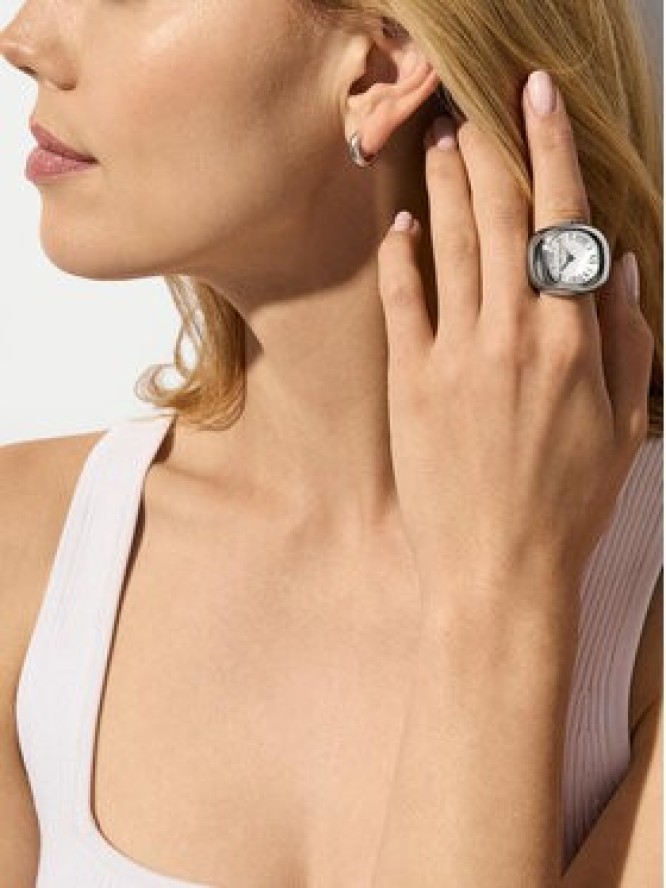 Michael Kors Zegarek Ring Stainless MK4873 Srebrny