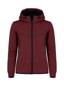 clique Hayden Women kurtka z kapturem w tkaninie air-layer Burgund