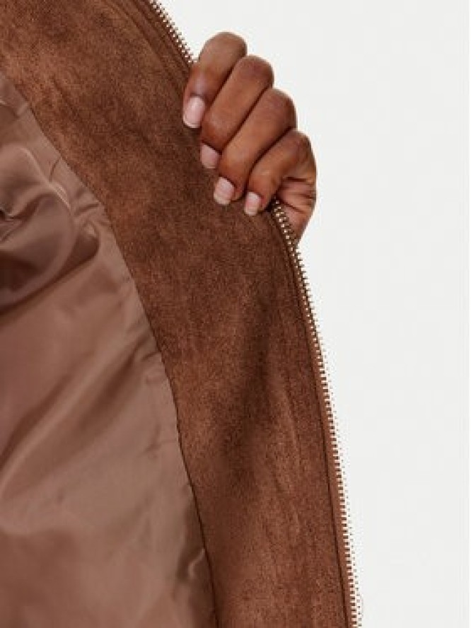 Morgan Kurtka z imitacji skóry 252-GPOKEL Brązowy Regular Fit