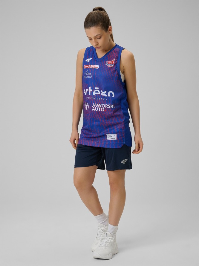 4F Koszulka meczowa replika wyjazdowa z sezonu 2025/26 damska 4F x KS Basket 25 Bydgoszcz - granatowa M