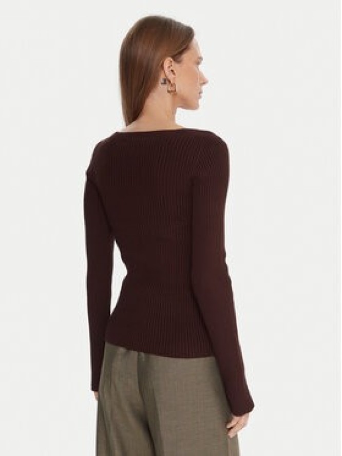 Kontatto Sweter 3M0830C Brązowy Slim Fit