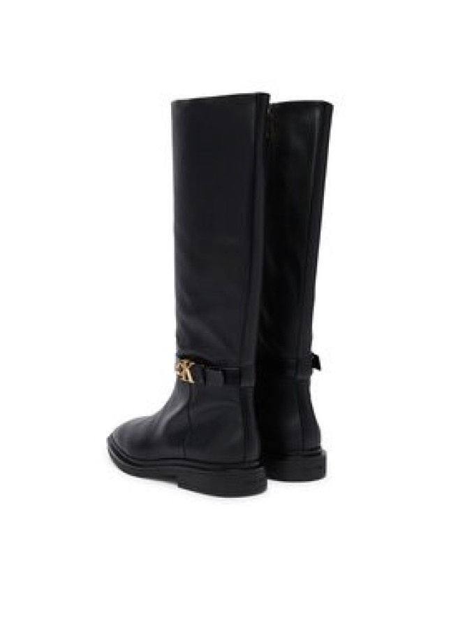 Calvin Klein Kozaki Square High Boot Lth Mg Hdw HW0HW03187 Czarny