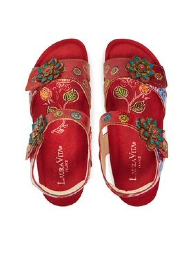 Laura Vita Sandały Brcyano 12 Czerwony