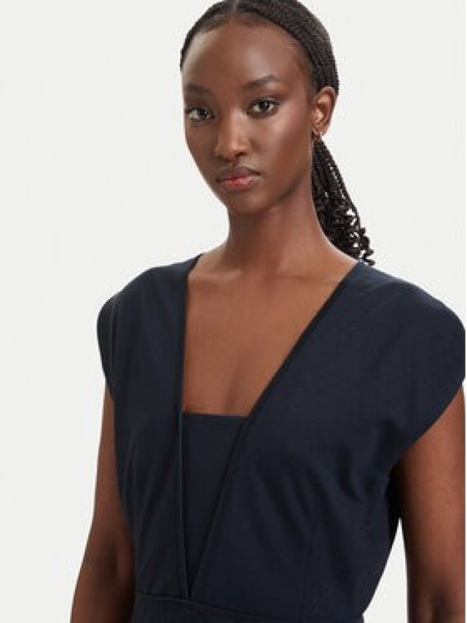 BOSS Sukienka koktajlowa Dorlita 50563851 Granatowy Slim Fit