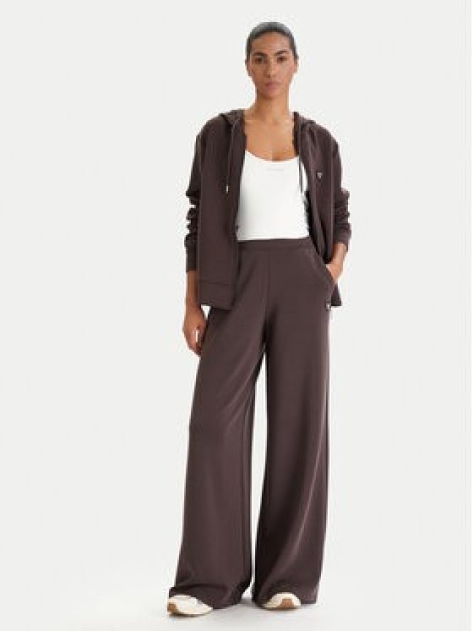 Guess Spodnie dresowe V4YB07 KCAY2 Brązowy Relaxed Fit