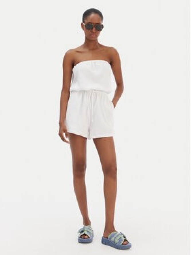 Seafolly Kombinezon Crinkle 55537-PS Biały Regular Fit