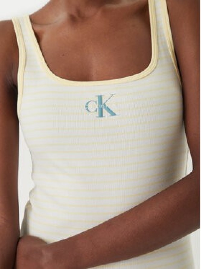 Calvin Klein Jeans Top LV047F832G Żółty Slim Fit