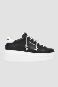 KARL LAGERFELD Czarne damskie sneakersy ANAKAPRI TASSEL CHARMS, Rozmiar 37