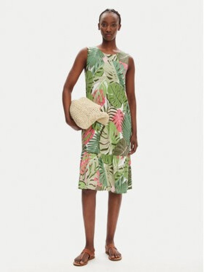 Olsen Sukienka letnia 13002032 Zielony Regular Fit