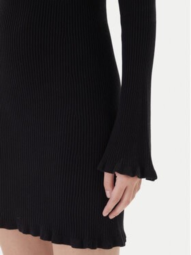 Kontatto Sukienka dzianinowa 3M0819C Czarny Slim Fit