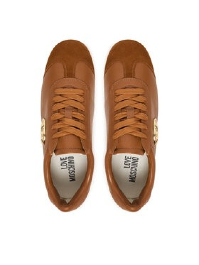 LOVE MOSCHINO Sneakersy JA10121G1OIK120A Brązowy