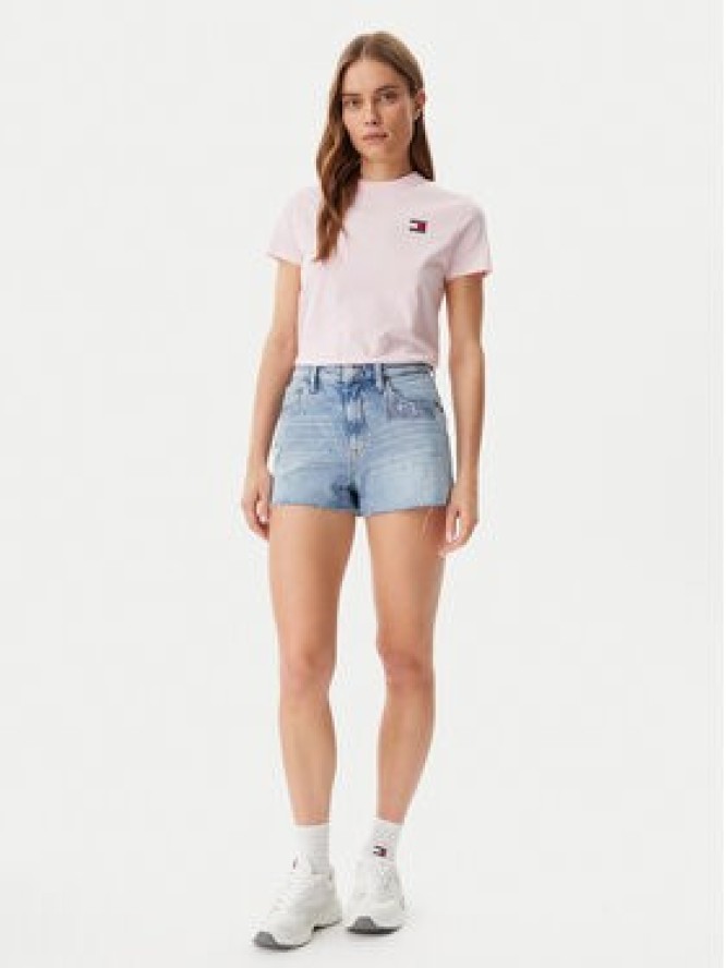 Tommy Jeans T-Shirt DW0DW20153 Różowy Regular Fit