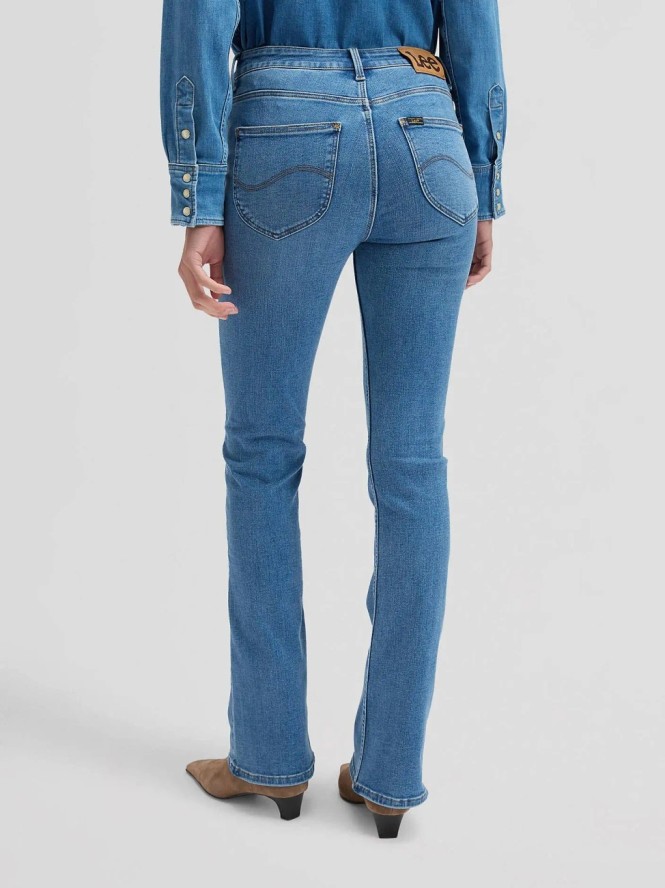 DAMSKIE SPODNIE LEE BREESE BOOT SAPPHIRE POND 112378934