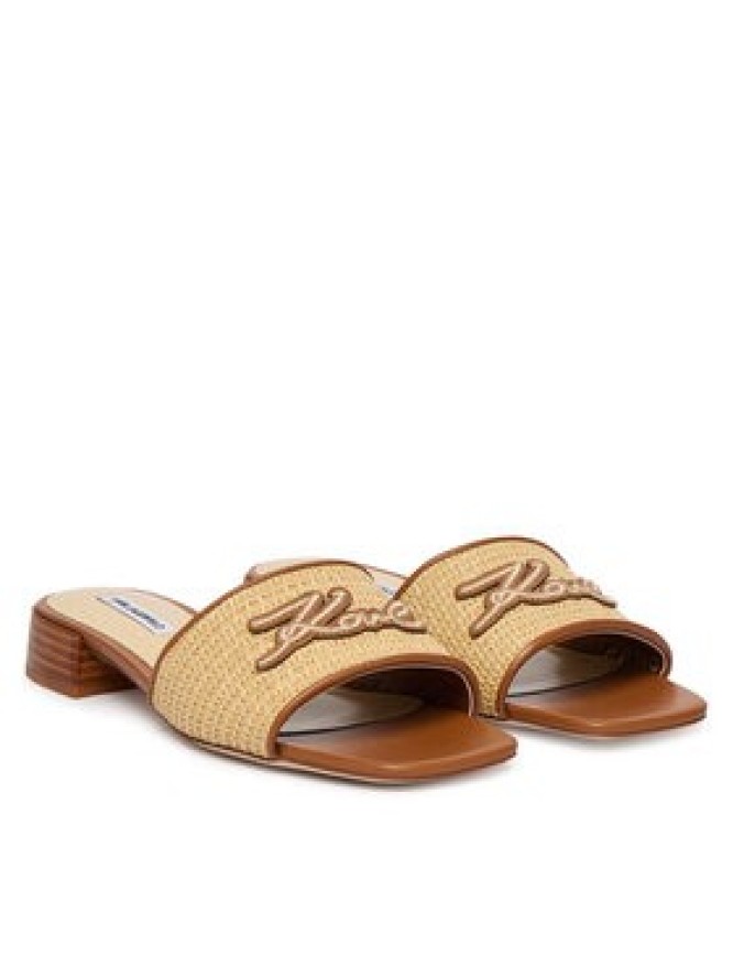 KARL LAGERFELD Klapki Petalo II KL80700A Beżowy