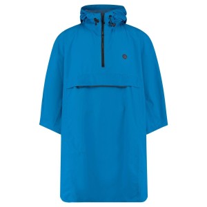 Poncho przeciwdeszczowe rowerowe wodoodporne niebieskie