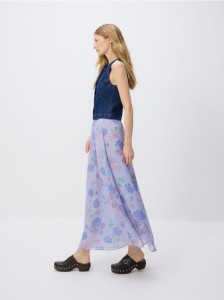 Wzorzysta spódnica - wielobarwny