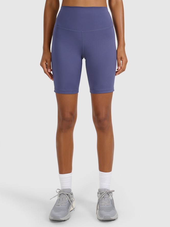 4F Legginsy kolarki treningowe damskie - granatowe XS