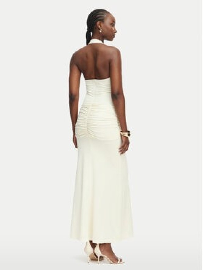Bardot Sukienka wieczorowa Emilia 60386DB Kremowy Slim Fit