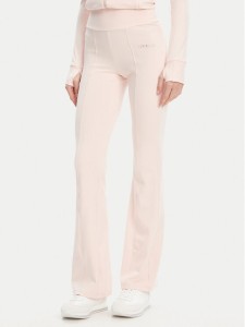 Guess Spodnie dresowe V5RB15 KCD02 Różowy Regular Fit
