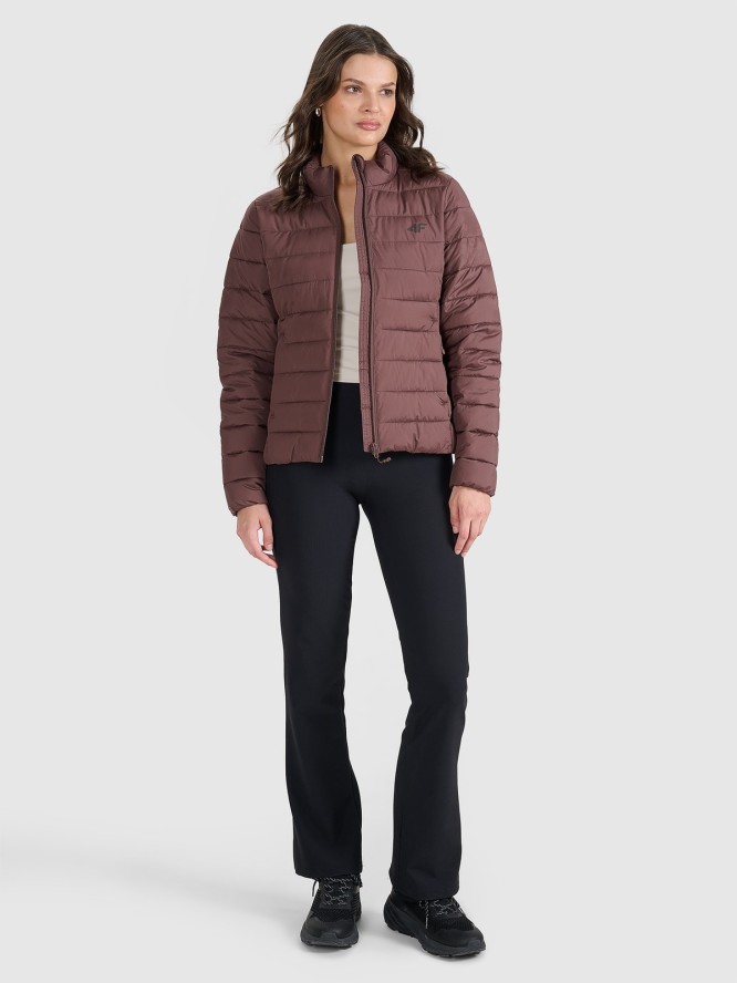 4F Kurtka puchowa z wypełnieniem syntetycznym damska - brązowa M