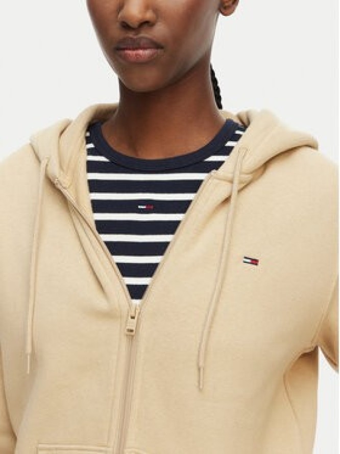 Tommy Jeans Bluza Flag DW0DW19729 Beżowy Regular Fit