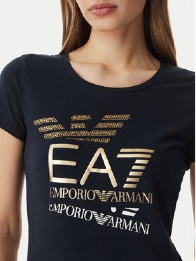 EA7 Emporio Armani T-Shirt 7W000977 AF10373 UB102 Granatowy Regular Fit