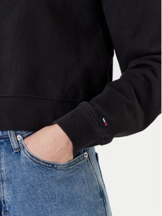 Tommy Jeans Bluza Heart DW0DW21408 Czarny Relaxed Fit