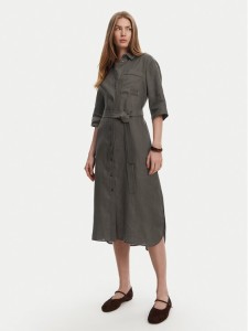 Max Mara Leisure Sukienka koszulowa Salute 2516221028 Zielony Regular Fit