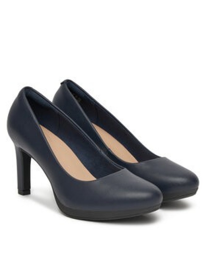 Clarks Czółenka Ambyr Joy 261626674 Granatowy