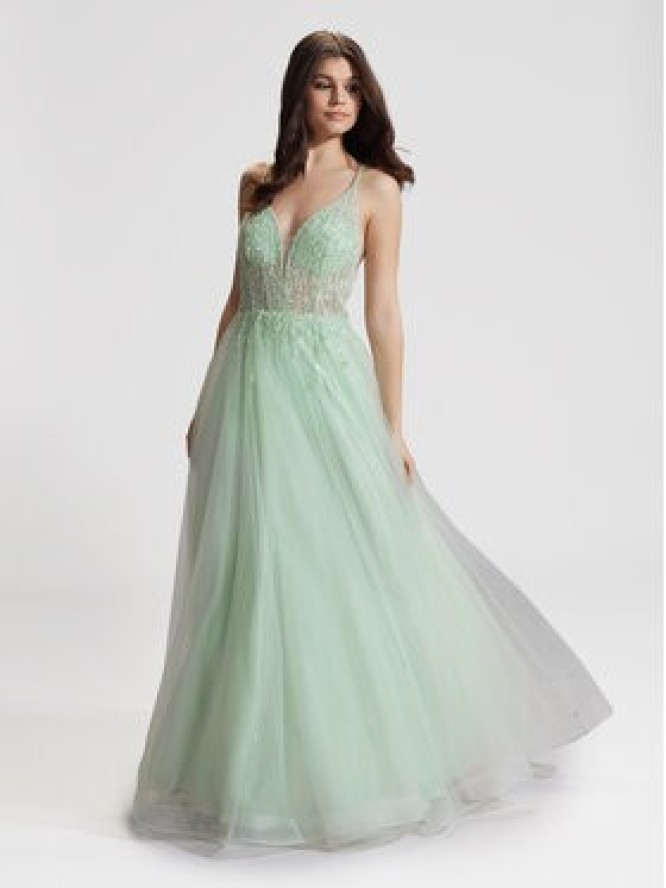 Hey Kyla Sukienka wieczorowa 5AG005HK Zielony Regular Fit