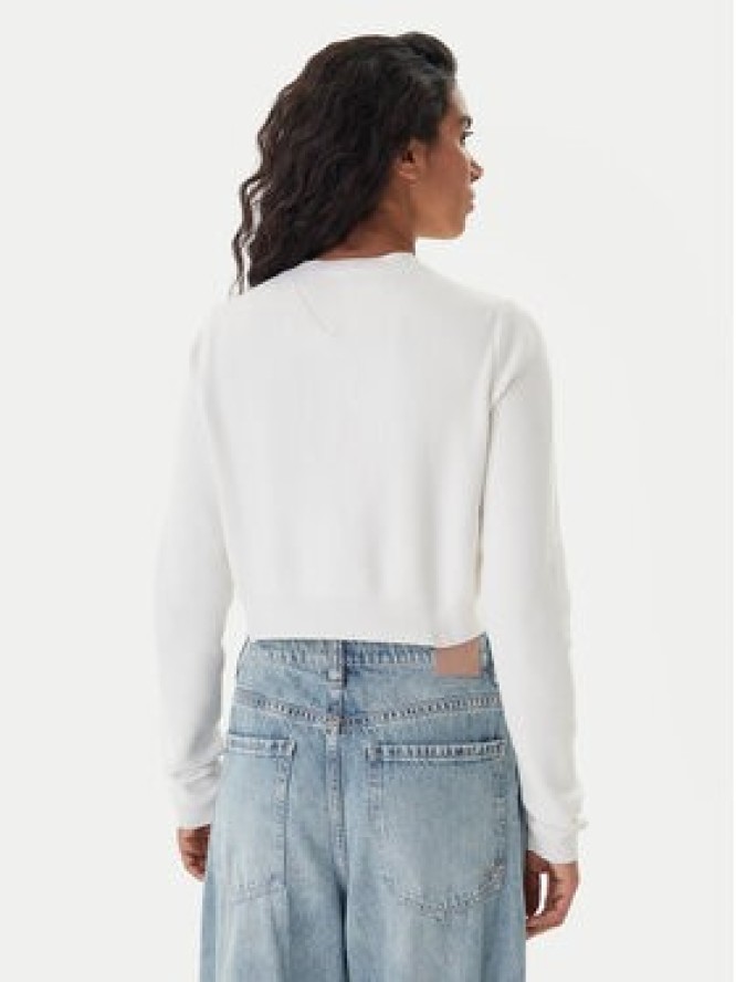 Tommy Jeans Sweter Chenille DW0DW22028 Écru Regular Fit