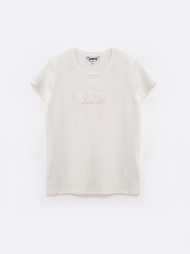 Koszulka damska z logo BIG STAR z kolekcji Authentic biała Della 100